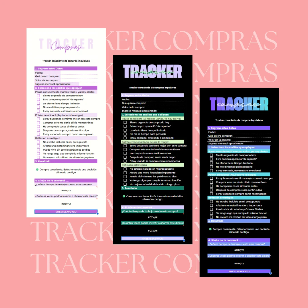 Tracker de Compras Compulsivas, vista 1