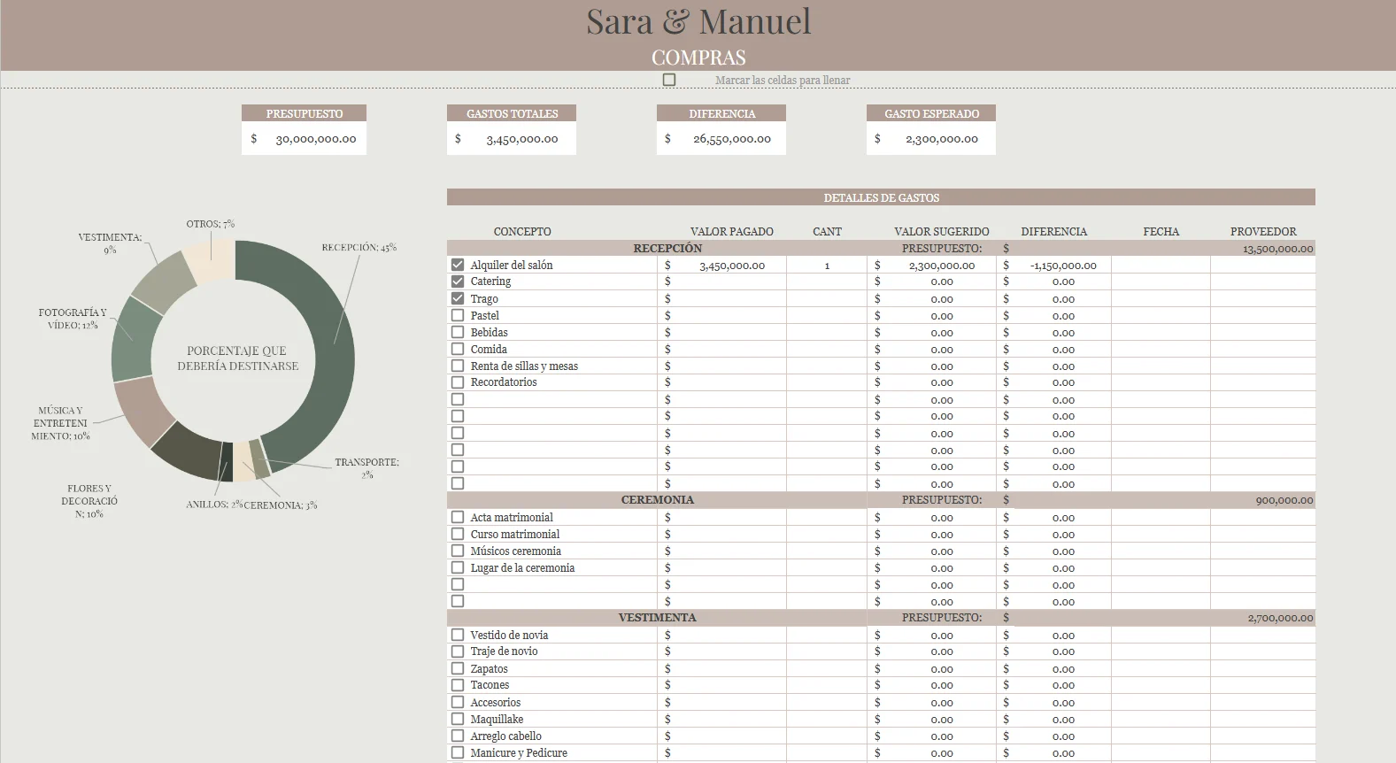 Wedding Planner Pro, vista 5