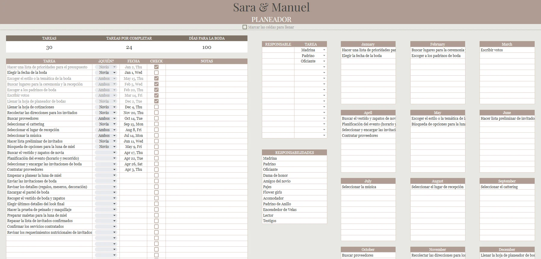 Wedding Planner Pro, vista 1